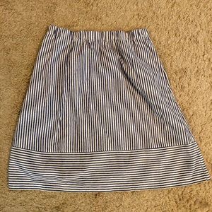 J.Crew Striped Skirt Sz Large 💙